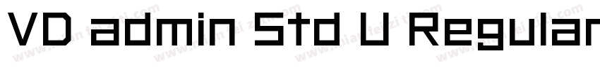 VD admin Std U Regular字体转换